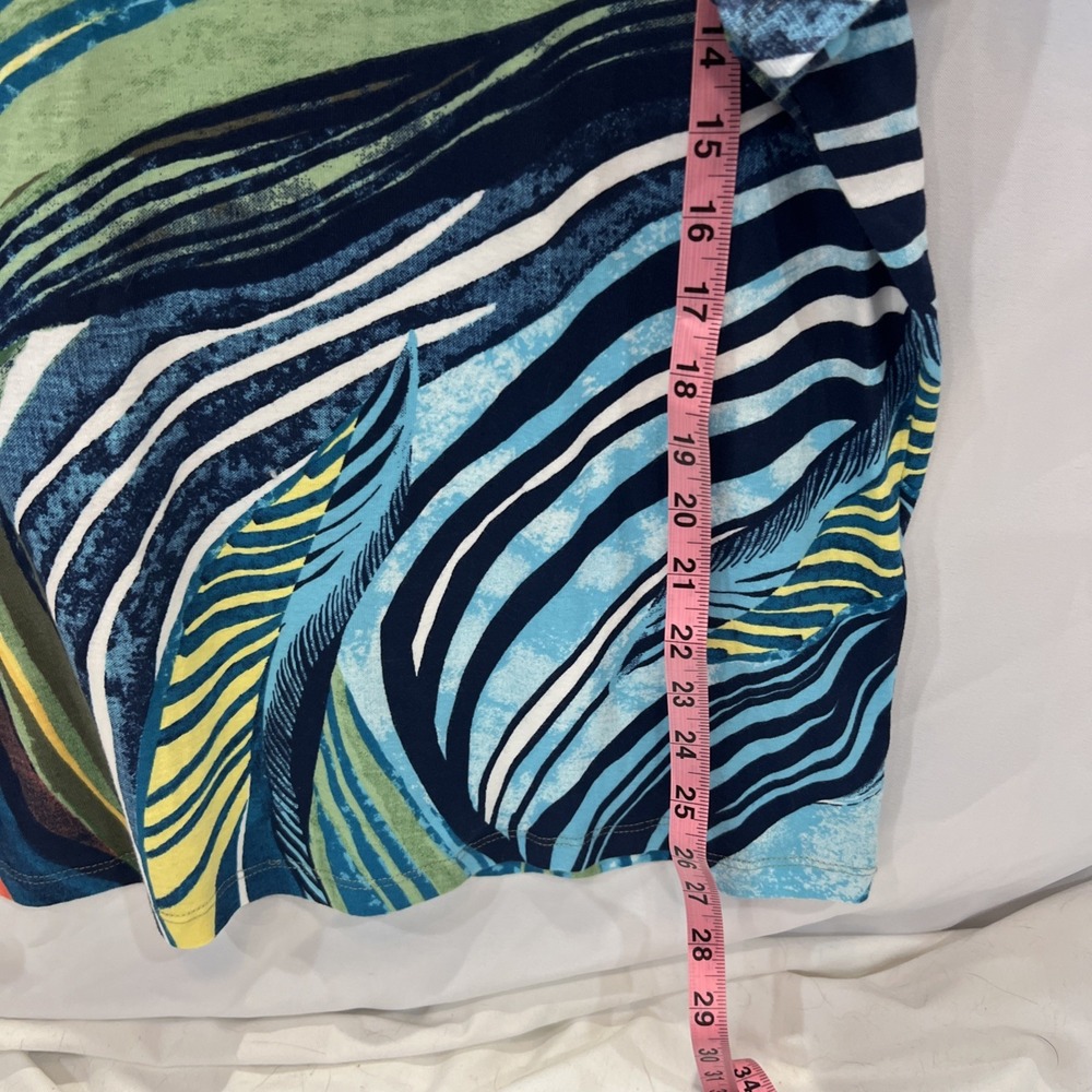 NEW NWT Chicos  size 4 MTropical Beach‎ Shirt Top, vacation, cruise unique 41 - Picture 8 of 8